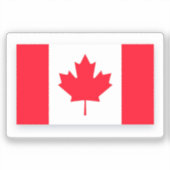 Sticker Drapeau canadien. CANADA. (Recto)