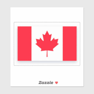 Sticker Drapeau canadien. CANADA. Taille Moyenne.