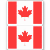 Sticker Drapeau canadien - ensemble de deux (Devant)