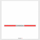 Sticker drapeau canadien minimaliste (Feuille)