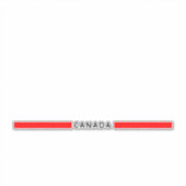 Sticker drapeau canadien minimaliste (Devant)