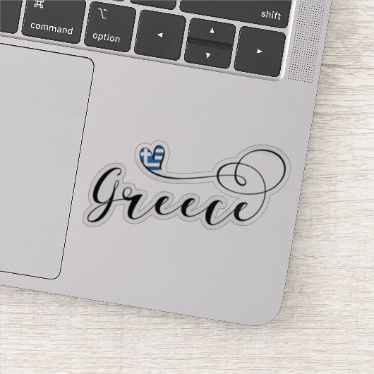 Sticker Drapeau cardiaque grec, Grèce (Détail)