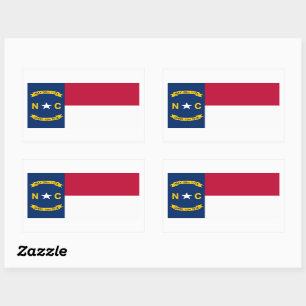 Sticker Drapeau Caroline du Nord