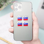 Sticker Drapeau carré slovène (Téléphone)