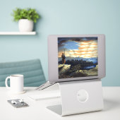 Sticker Drapeau céleste américain dans le ciel, Guerre civ (Ordinateur portable sur le bureau)