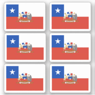 Sticker Drapeau chilien