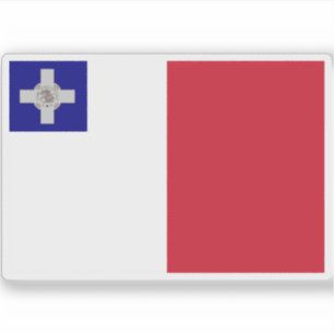 Sticker Drapeau civil de Malte (1943-1964, officieux)
