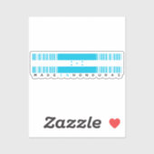 Sticker Drapeau code-barres Fabriqué au Honduras (Feuille)
