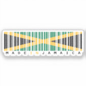 Sticker Drapeau code-barres Made in Jamaica (Recto)