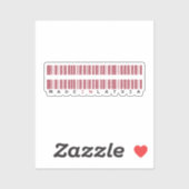 Sticker Drapeau code-barres Made in Lettonie (Feuille)