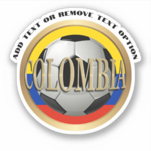 Sticker Drapeau colombien balle de football