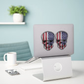 Sticker Drapeau cool (Ordinateur portable sur le bureau)