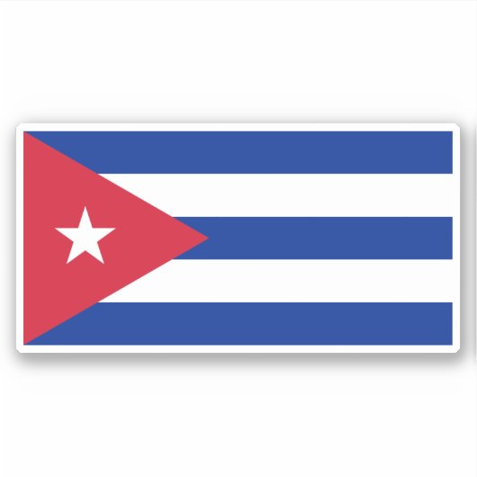 Sticker Drapeau Cuba (Devant)