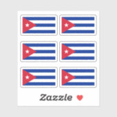 Sticker Drapeau cubain (Feuille)