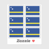 Sticker Drapeau curacien (Feuille)