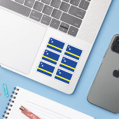 Sticker Drapeau curacien (Ordinateur portable avec iPhone)