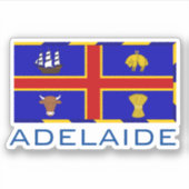 Sticker Drapeau d'Adélaïde, Australie (Devant)