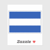 Sticker Drapeau d'Almelo, la Pays-Bas (Feuille)