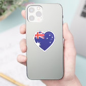 Sticker Drapeau d'amour Australie (Téléphone)