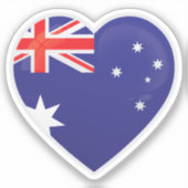 Sticker Drapeau d'amour Australie (Recto)