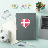 Sticker Drapeau d'amour du Danemark (Couverture iPad)