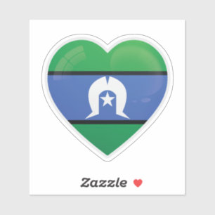 Sticker Drapeau d'amour du détroit de Torres