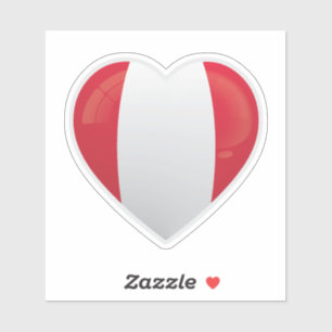 Sticker Drapeau d'amour du Pérou