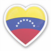 Sticker Drapeau d'amour du Venezuela (Recto)
