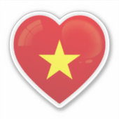 Sticker Drapeau d'amour du Vietnam (Devant)