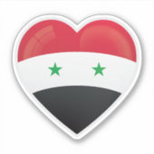 Sticker Drapeau d'amour en Syrie (Devant)