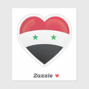 Sticker Drapeau d'amour en Syrie