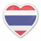 Sticker Drapeau d'amour en Thaïlande (Devant)