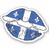 Sticker Drapeau d'amour Québécois (Recto)