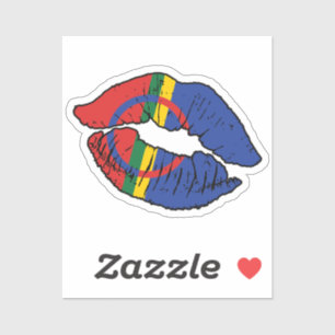 Sticker Drapeau d'amour Sami Sami Lipstick