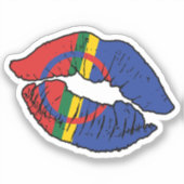 Sticker Drapeau d'amour Sami Sami Lipstick (Recto)