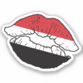 Sticker Drapeau d'amour Yéménite (Recto)