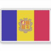 Sticker Drapeau d'Andorre (Devant)