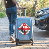 Sticker Drapeau d'Angleterre avec football (Valise Insitu)