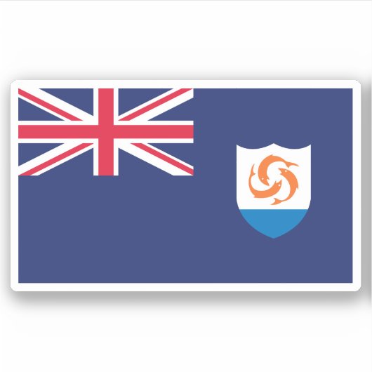 Sticker Drapeau d'Anguilla (Devant)