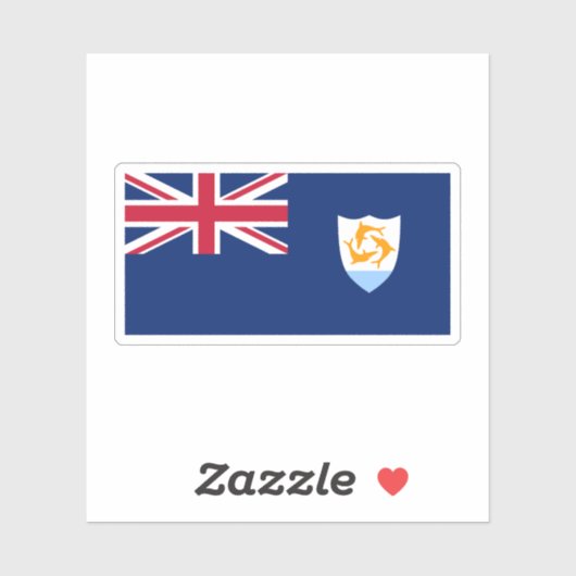 Sticker Drapeau d'Anguilla (Feuille)