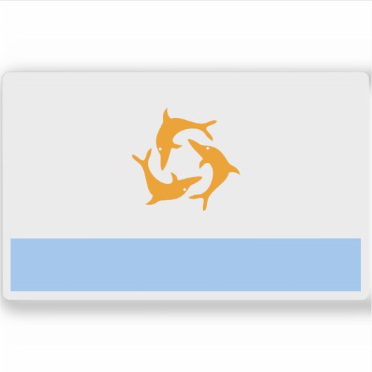 Sticker Drapeau d'Anguilla (1967-1969) (Devant)