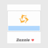 Sticker Drapeau d'Anguilla (1967-1969) (Feuille)