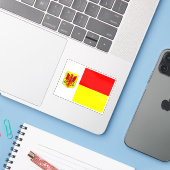 Sticker Drapeau d'Apeldoorn, la Pays-Bas (Ordinateur portable avec iPhone)