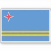 Sticker Drapeau d'Aruba (Devant)