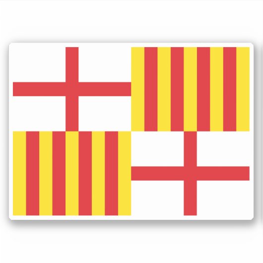 Sticker Drapeau de Barcelone (Devant)