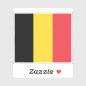 Sticker Drapeau de Belgique (Feuille)