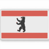 Sticker Drapeau de Berlin, Allemagne (Devant)