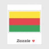 Sticker Drapeau de Bilzen, Belgique (Feuille)