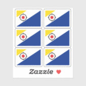 Sticker Drapeau de Bonaire (Feuille)