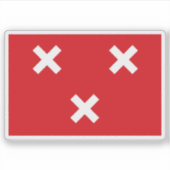 Sticker Drapeau de Breda, la Pays-Bas (Devant)